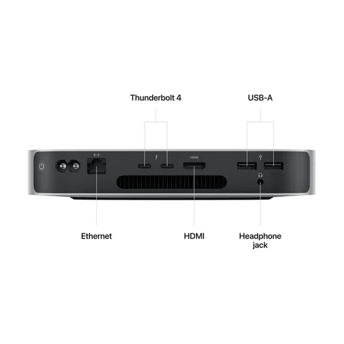 Apple Mac Mini M2 Chip, 8-core CPU, 10-core GPU, 8GB RAM, 256GB SSD, Silver /MMFJ3/ / Ширээний Компьютер / - 3