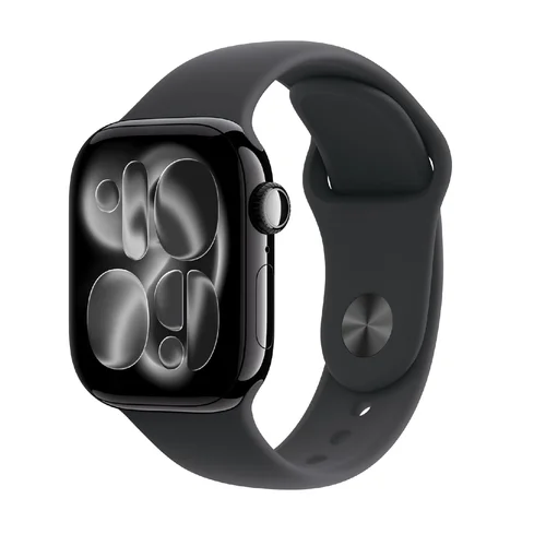 Apple Watch Series 11 GPS 46mm Jet Black Aluminium Case with Black Sport Band (M/L) /MEUX4/ - 1