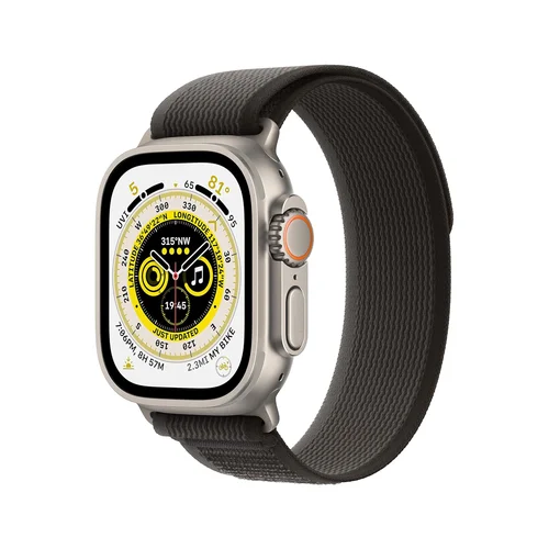 Apple Watch Ultra GPS + Cellular, 49mm Titanium Case with BlackGray Trail Loop /MQFW3/ - 1