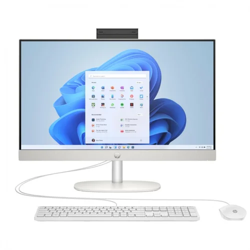 HP 24-cr0080d AIO PC Intel core i5-1335U, DDR4 8GB RAM, 512 GB PCIe NVMe M.2 SSD, FHD 24" Non-Touch, Wired K&M, Win11 home, Shell White - 1