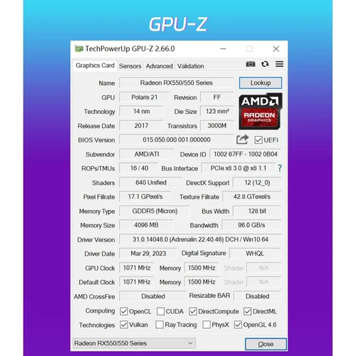 SOYO SY-RX550 Fire Dragon 4GD5 Graphics card / График карт / - 3