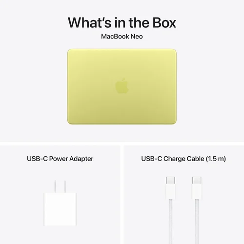Apple MacBook Neo 13" A18 Pro chip, 6-core CPU, 5-core GPU, 8GB RAM, 512GB SSD, Citrus /MHFE4/ - 7