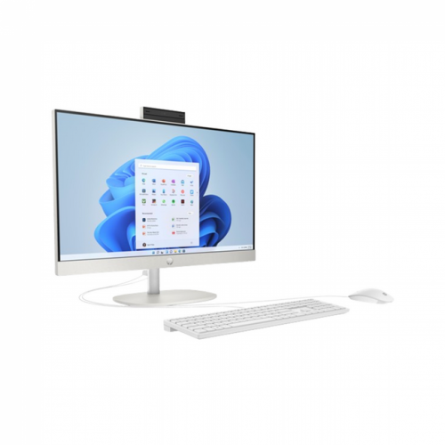 HP 24-cr0033l AIO PC Intel core i5-1334U, DDR4 16GB RAM, 512 GB PCIe NVMe M.2 SSD, 24-inch FHD Non-Touch Antiglare, Wired K&M, Shell White - 2