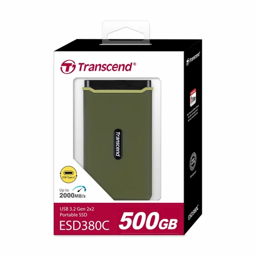 Transcend 500GB ESD380C USB 3.2 Gen2 Type-C Portable SSD TS500GESD380C / Зөөврийн Хард / - 4