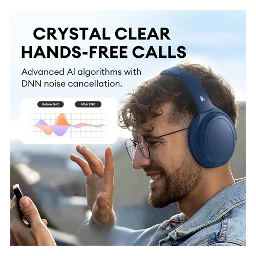 Edifier WH700NB Active Noise Cancelling Bluetooth Headphones, Navy / Чихэвч / - 4