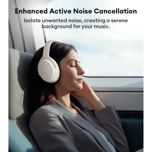 Edifier WH700NB Active Noise Cancelling Bluetooth Headphones, Ivory / Чихэвч / - 2