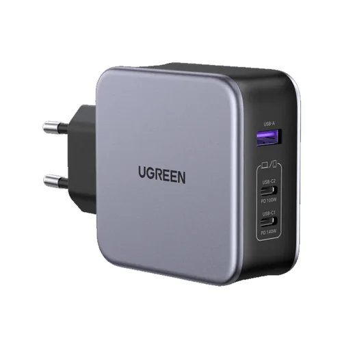 UGREEN USB-A + 2*USB-C 140W GaN Fast Charger (90549) / Цэнэглэгч , Адаптер /