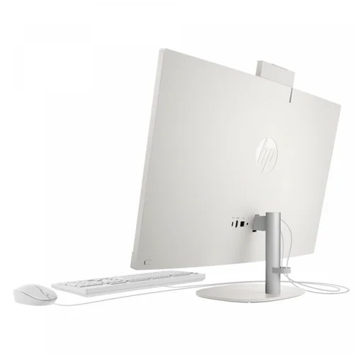 HP 27-cr0044d AIO PC Intel core i7-1355U 4.4Ghz, DDR4 8GB RAM, 512GB PCIe NVMe M.2 SSD, FHD 27-inch Touch, Win11 Home, K&M, Shell White - 4