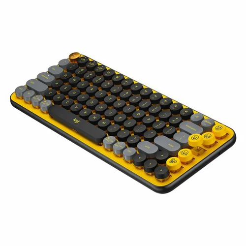 Logitech POP Keys Wireless Bluetooth Mechanical Keyboard, Blast Yellow - 2
