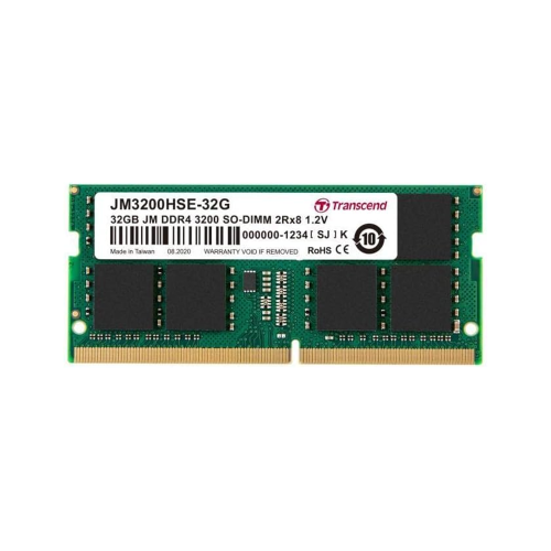 Transcend DDR4 32GB JetRam 3200MHz SODIMM Notebook Memory /JM3200HSE-32G/