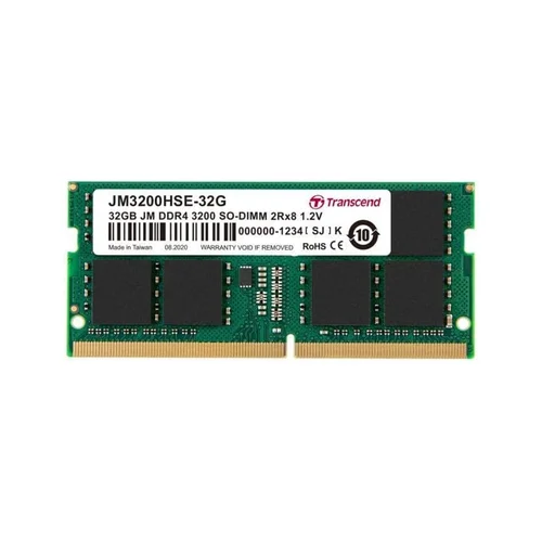 Transcend DDR4 32GB JetRam 3200MHz SODIMM Notebook Memory /JM3200HSE-32G/ - 1