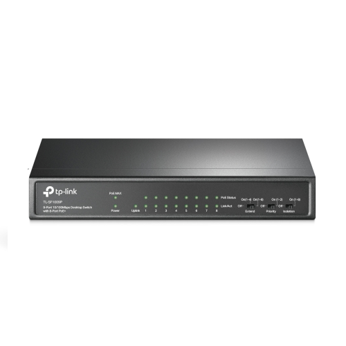 TP-Link SF1009P 8-Port 10/100Mbps PoE+ Unmanaged Switch with 1-Port 10/100Mbps Uplink / Свич салаалагч , Сүлжээний Төхөөрөмж / - 3