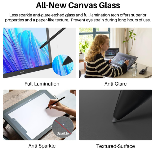 Huion Kamvas Pro 19 GT-1902 Graphic Pen Display, Black - 6