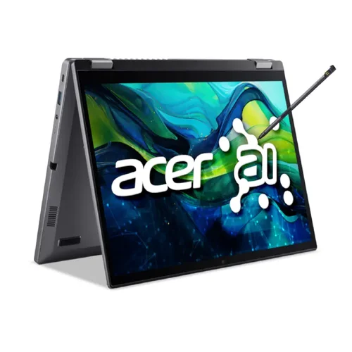 Acer Aspire Spin 14 ASP14-52MTN-721B Intel Core Ultra 7-155U, LPDDR5X 16GB RAM, 512GB PCIe Gen4 SSD, 14-inch WUXGA Touch, Win11 Home, Steel Grey - 1