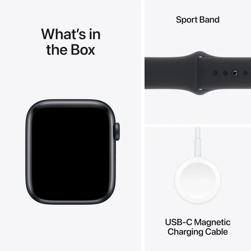 Apple Watch SE (2nd gen) GPS 44mm Midnight Aluminium Case with Midnight Sport Band (M/L) /MRE93/ - 6
