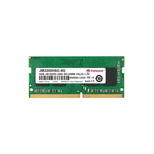 Transcend DDR4 8GB JetRam 3200MHz SODIMM Notebook Memory /JM3200HSG-8G/