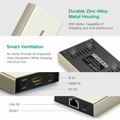 UGREEN HDMI Single Extender Transmitter 120m by LAN cable (40280) - 5