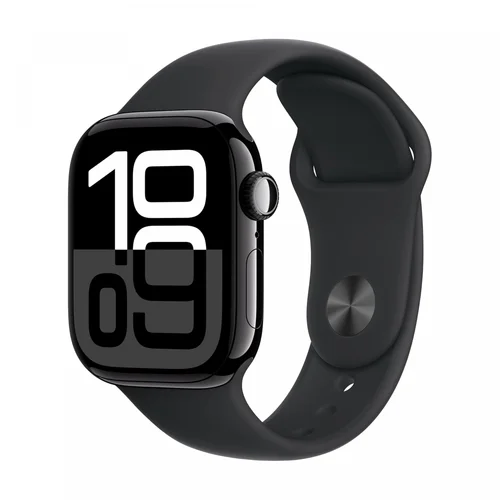 Apple Watch Series 10 GPS 42mm Jet Black Aluminium Case with Black Sport Band (S/M) /MWWE3/ - 1