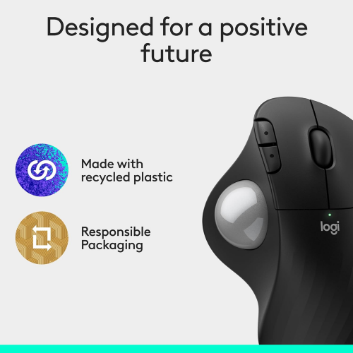 Logitech Ergo M575S Wireless Trackball Mouse Black - 6