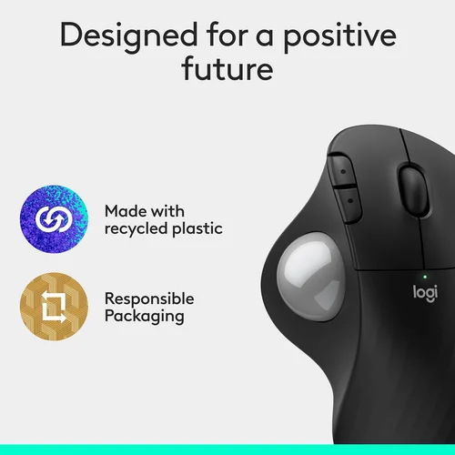 Logitech Ergo M575S Wireless Trackball Mouse Black - 6