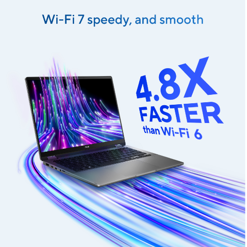 ASUS VivoBook Flip 14 TP3407SA-QL079W Intel Core Ultra 7-256V, 16GB LDDR5X RAM, 512GB PCIe NVMe M.2 SSD, Intel Arc Graphics, WUXGA 14-nch OLED Touch, Win11, Matte Gray - 10