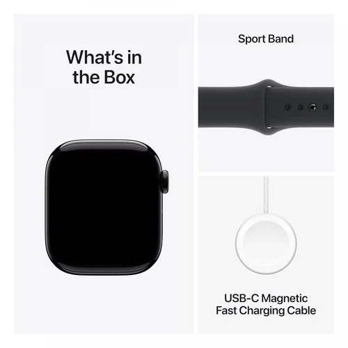 Apple Watch Series 10 GPS 42mm Jet Black Aluminium Case with Black Sport Band (S/M) /MWWE3/ - 4