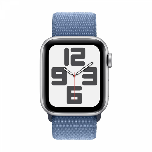 Apple Watch SE (2nd Gen) GPS 40mm Silver Aluminium Case with Blue Cloud Sport Loop /MXEE3/ - 2