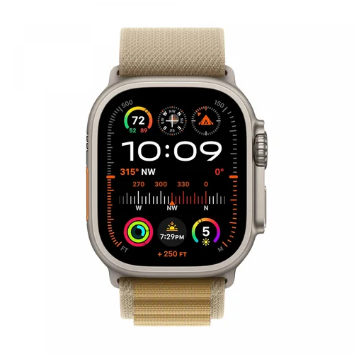 Apple Watch Ultra 2 GPS + Cellular, 49mm Natural Titanium Case with Tan Alpine Band (M) /MX4F3/ - 2