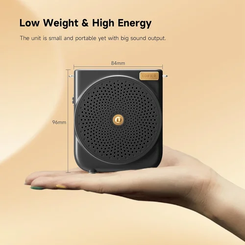 Edifier MF3 Portable Voice Amplifier Black (Зөөврийн микрофонтой чанга яригч) - 2