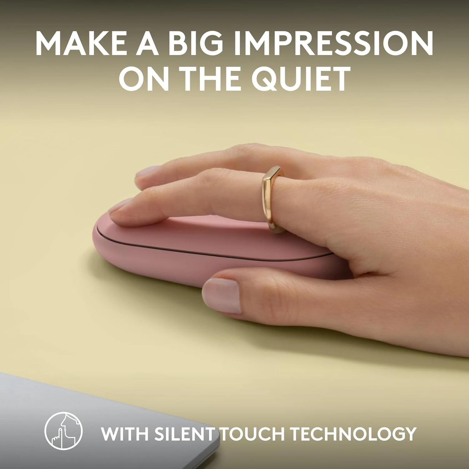 Logitech Pebble M350s Silent Wireless Mouse Rose - зураг 5